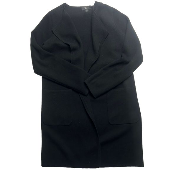 J. Crew 365 Career XS Women’s Open Cardigan Cotton/poly Black Minimalist - Picture 1 of 8